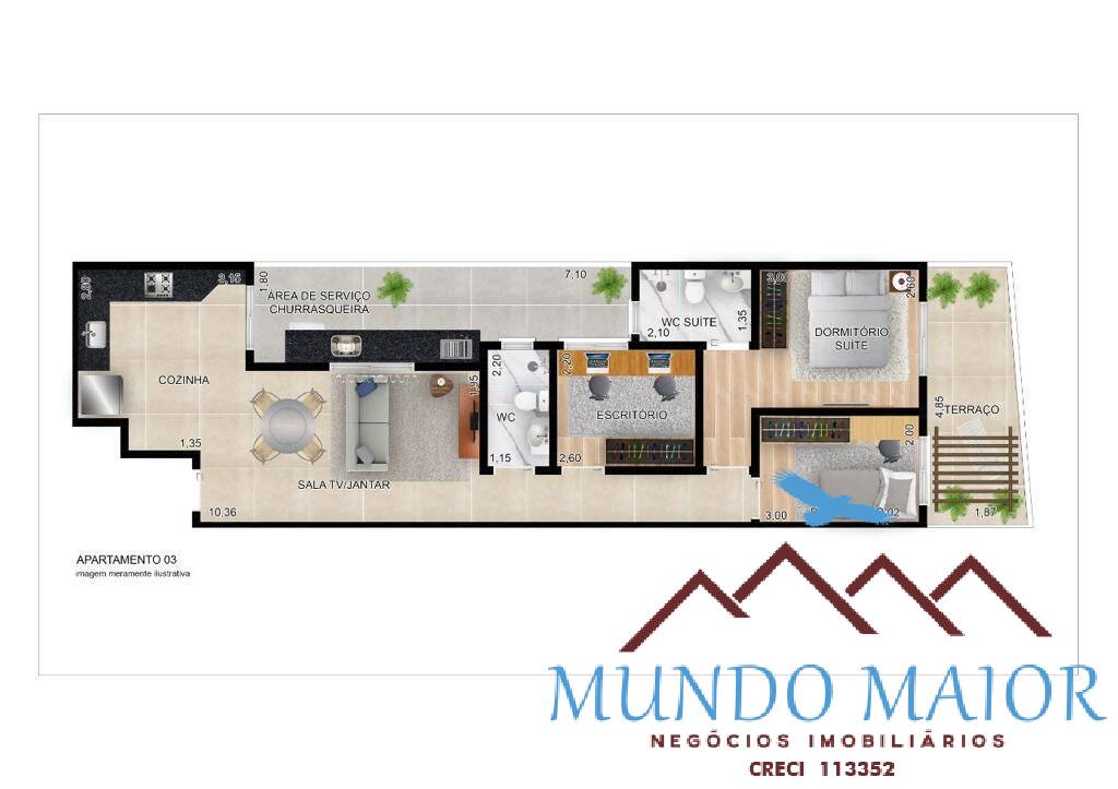 Cobertura à venda com 3 quartos, 126m² - Foto 9